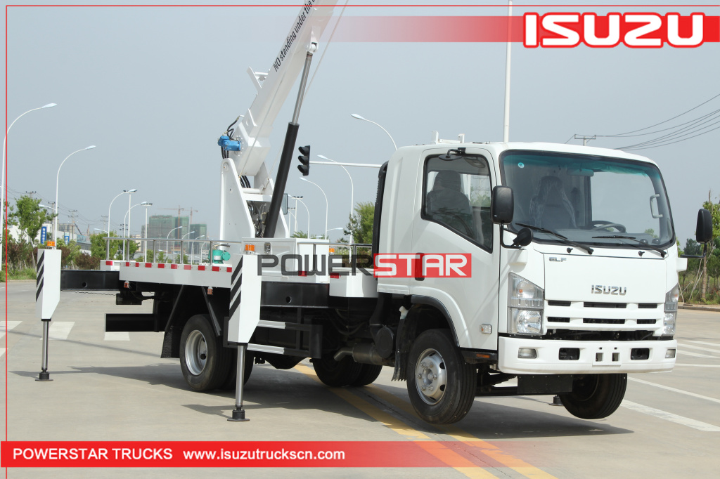 Xe tải sàn làm việc trên không ELF 4x2 ISUZU 12-16m có giỏ
    